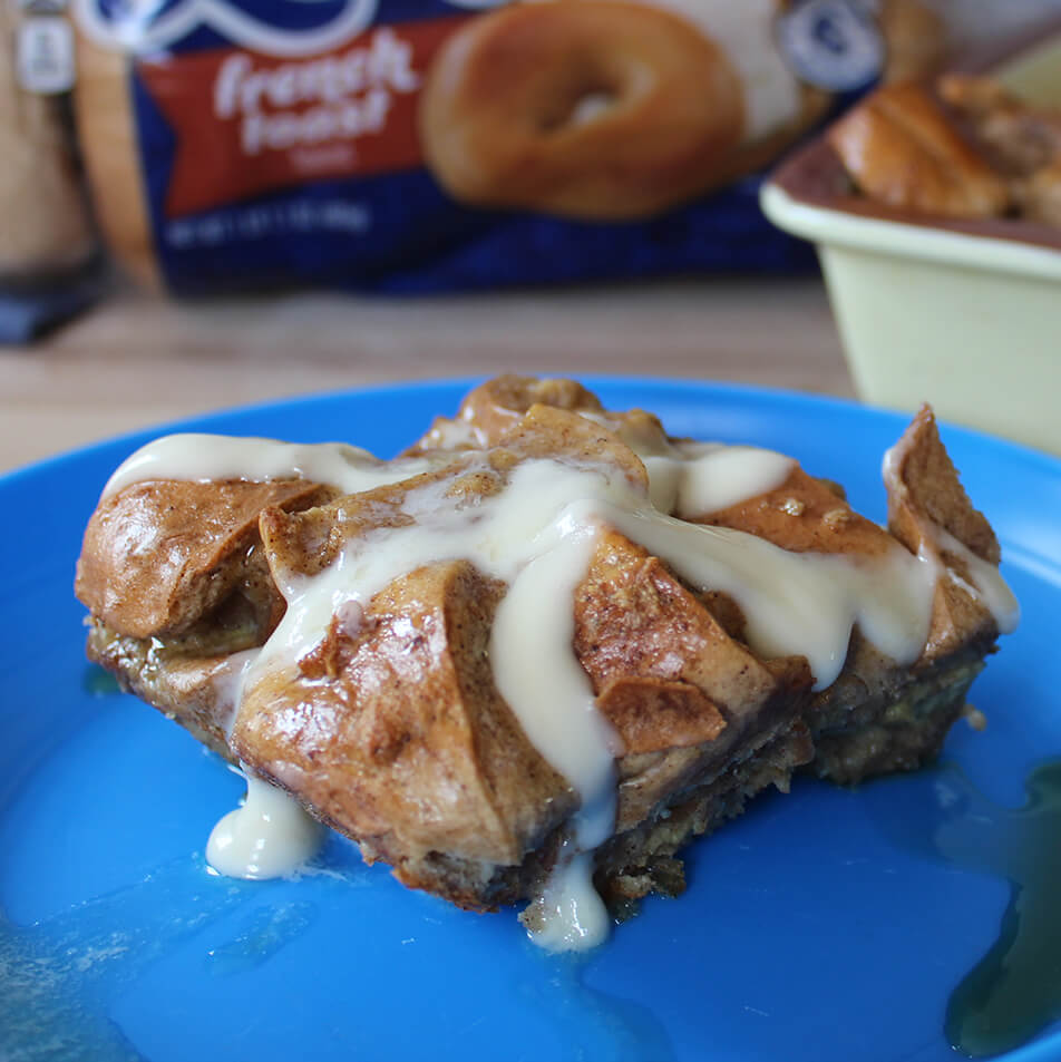 French Toast Bagel Bake Lender's Bagels